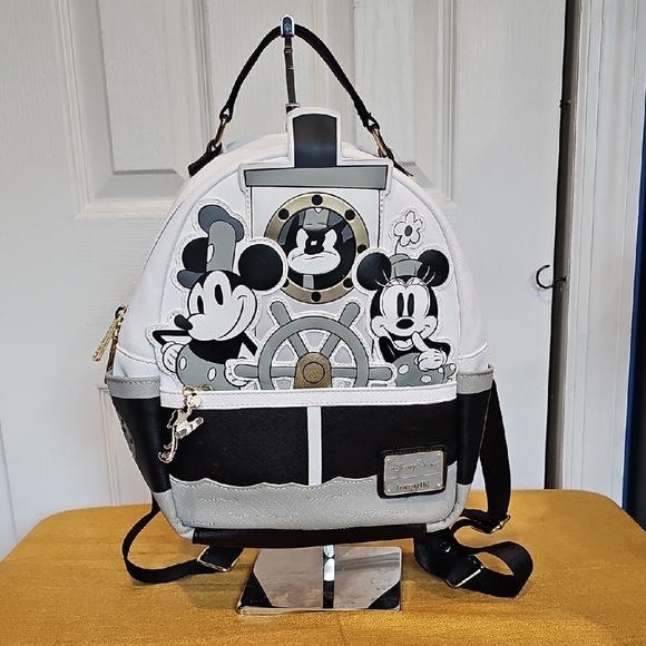 Disney Parks Loungefly Steamboat Willie Backpack NWOT main image 4